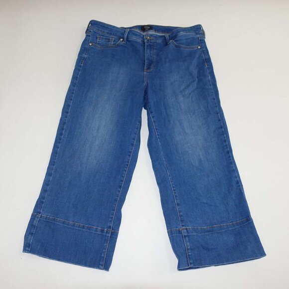 Not Your Daughter's Women's Cropped Lift Tuck Jeans Size 12 Blue High Rise Denim - Picture 1 of 6
